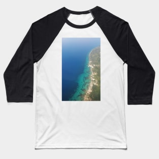 Bird's eye view of the coast Baseball T-Shirt